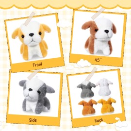 Sosation 20 Pcs Small Dog Plush Stuffed Puppy Bulk Back to School Party Favor Gift 5.2inch Adopt a Puppy Stuffed Animal Dog Party Favor Toy for Goodie Bag Filler Kids Classroom Rewards Pet Adoption