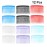 Plastic Hair Combs French Hair Side Combs Vintage Hair Comb Colorful Hair Side Comb Hair Clip for Women and Girls (12 Pcs, Random Color)