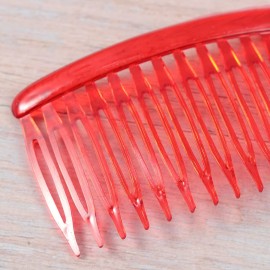 Plastic Hair Combs French Hair Side Combs Vintage Hair Comb Colorful Hair Side Comb Hair Clip for Women and Girls (12 Pcs, Random Color)