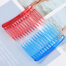 Plastic Hair Combs French Hair Side Combs Vintage Hair Comb Colorful Hair Side Comb Hair Clip for Women and Girls (12 Pcs, Random Color)