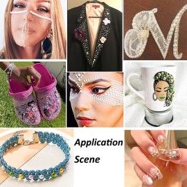 5800Pcs Half Pearls for Crafts, Flatback Pearls for Artwork Making, DIY Rhinestones Accessory Nail Art, Jewels Flat Back Craft Pearls for Artist Creative - Red 5800Pcs Half Pearls for Crafts, Flatback Pearls for Artwork Making, DIY Rhinestones Accessory Nail Art, Jewels Flat Back Craft Pearls for Artist Creative - Red