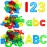 67 Pcs Plastic Practice Set Transparent Letters and Numbers Include Uppercase Letters Lowercase Letters and Numbers Colorful Plastic Letters and Numbers for Kids Counting and Spelling, Ages 3+