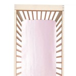 Cozysilk - 100% Silk Mini Crib Sheet Fitted for Pack N Play or Portable Playard, Soft Smooth Breathable for Baby Hair, Pack of 1 for Boys and Girls, 24 x 38 x 5, Pink
