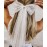 JEAIRTS Bridal Hair Bow Veil Pearl Wedding Hair Piece White Tulle Bow with Clip Bachelorette Party Hair Accessories for Women (Style 2)