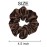 Sufermoe 12 Pcs Satin Silk Hair Scrunchies, 4.5 Inch Dark Brown Soft Hair Ties for Women and Girls, Hair Accessories for Different Hairstyles and Occasions