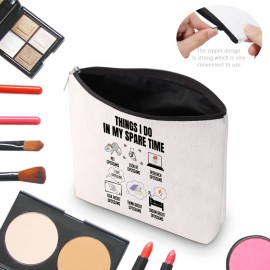 CMNIM Opossum Makeup Bag for Possum Animal Lover Gifts Thing I Do In My Spare Time for Possum Mom Travel Toiletry Bag for Animal Lover Gifts for Women (Opossum Makeup Bag)