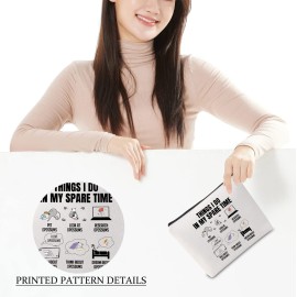 CMNIM Opossum Makeup Bag for Possum Animal Lover Gifts Thing I Do In My Spare Time for Possum Mom Travel Toiletry Bag for Animal Lover Gifts for Women (Opossum Makeup Bag)