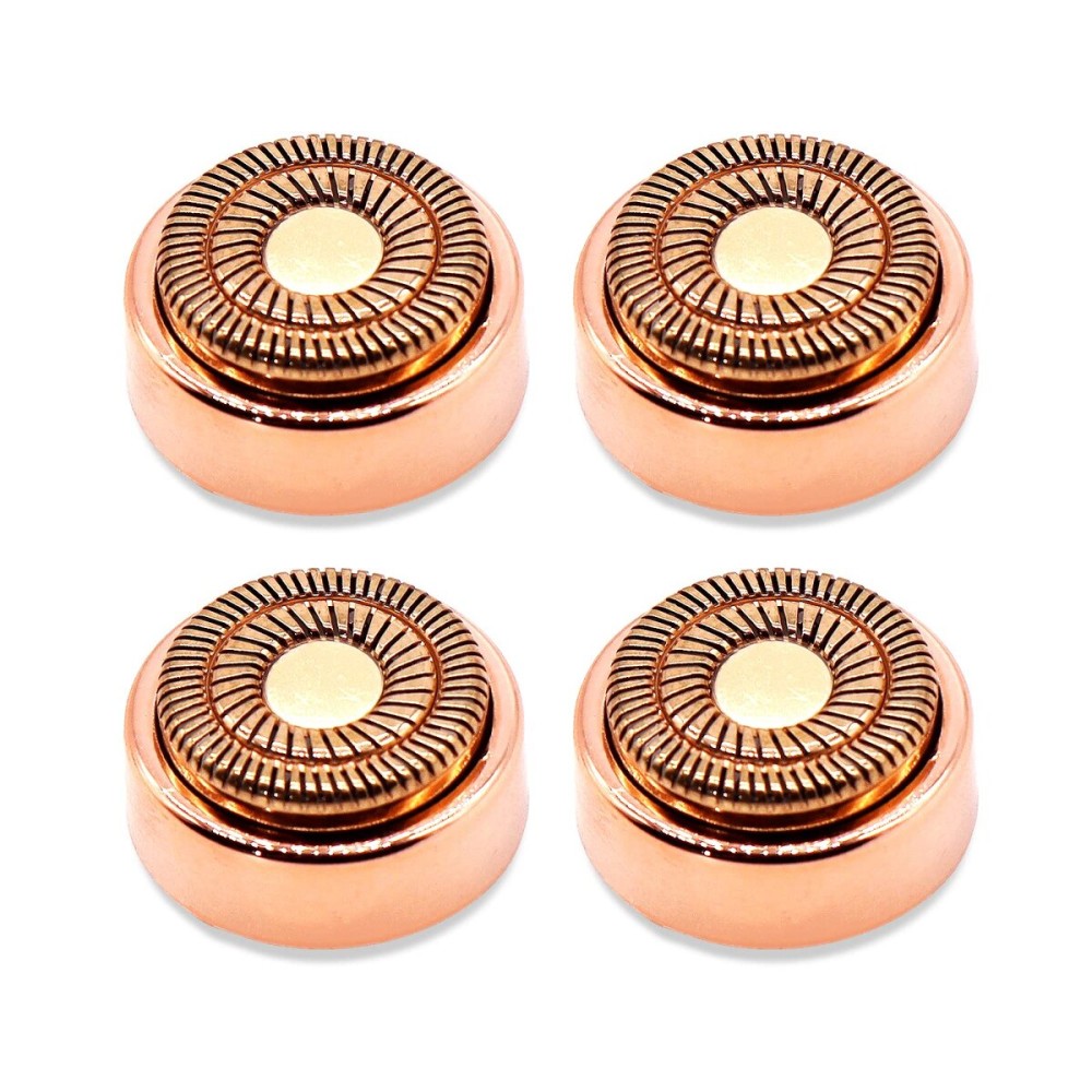 4 Count Facial Hair Remover Replacement Heads with 1 Cleaning Brush, for Flawless Finishing Touch Facial Hair Removal Tool for Women 4 Count Facial Hair Remover Replacement Heads with 1 Cleaning Brush, for Flawless Finishing Touch Facial Hair Removal Tool for Women