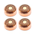 4 Count Facial Hair Remover Replacement Heads with 1 Cleaning Brush, for Flawless Finishing Touch Facial Hair Removal Tool for Women