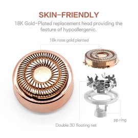 4 Count Facial Hair Remover Replacement Heads with 1 Cleaning Brush, for Flawless Finishing Touch Facial Hair Removal Tool for Women 4 Count Facial Hair Remover Replacement Heads with 1 Cleaning Brush, for Flawless Finishing Touch Facial Hair Removal Tool for Women