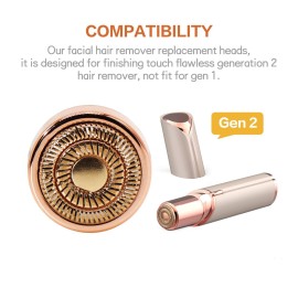 4 Count Facial Hair Remover Replacement Heads with 1 Cleaning Brush, for Flawless Finishing Touch Facial Hair Removal Tool for Women 4 Count Facial Hair Remover Replacement Heads with 1 Cleaning Brush, for Flawless Finishing Touch Facial Hair Removal Tool for Women