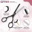 GMI-TWEEZERS-Hair Cutting Scissors for Professionals, and Home Use -Professional Barber Scissors-Hair Scissors for Men and Women-Thinning Shears for Hair Cutting Set-Pack of 2 (Black)