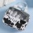 IMCUZUR Travel Toiletry Bag for Women, Makeup Bag Cosmetic Organizer, Travel Tote for Accessories Toiletries (Cow Pattern - M)