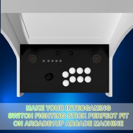 Intec Gaming Mount SWITCH Fighting Stick (Only SINGLE Player) Compatible with specific models of Arcade1up arcade machine