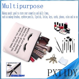 PXTIDY Esthetician Gifts Lashes Girl Artist Makeup Bag Beautician Graduation Gift