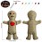 Kathfly 8 Pcs Voodoo Doll Set Include Horror Doll, 7 Pcs Skull Pins Ghost Soft Revenge Dammit Creepy Pin Holder Voodoo Resin Metal Straight Pins Stress Relieving(Flaxen)