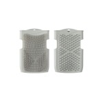 Innobaby Double Sided Silicone Massage Mitt Bath Scrubber Shower Brush & Scalp Massager/Gray