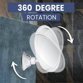 3X Magnifying Round Shower Mirror For Fogless Shaving with Strong and Sticky Suction Cup, Shatterproof Surface and 360 Swivel - 6.7 Diameter 3X Magnifying Round Shower Mirror For Fogless Shaving with Strong and Sticky Suction Cup, Shatterproof Surface and 360 Swivel - 6.7 Diameter