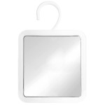 MIRRORVANA Hangable Fogless Shower Mirror for Shaving with 360 Swivel Hook for Hanging - Anti Fog and Shatterproof 6.3 x 6.3 Surface