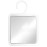 MIRRORVANA Hangable Fogless Shower Mirror for Shaving with 360 Swivel Hook for Hanging - Anti Fog and Shatterproof 6.3 x 6.3 Surface