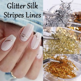Glitter Nail Foils Flakes, Holographic Sparkly Ultra-Thin Aluminum Foil Nail Decorations, DIY 3D Nail Art Tips Glitter Nail Foils Flakes, Holographic Sparkly Ultra-Thin Aluminum Foil Nail Decorations, DIY 3D Nail Art Tips