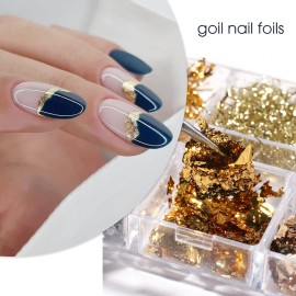 Glitter Nail Foils Flakes, Holographic Sparkly Ultra-Thin Aluminum Foil Nail Decorations, DIY 3D Nail Art Tips Glitter Nail Foils Flakes, Holographic Sparkly Ultra-Thin Aluminum Foil Nail Decorations, DIY 3D Nail Art Tips