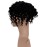 Lishy Curly Toupee for Men 9x7 European Virgin Human Hair Replacement Systems Mens Hairpiece Mono Lace Top with Durable PU Around Medium Light Density 1B Black Color