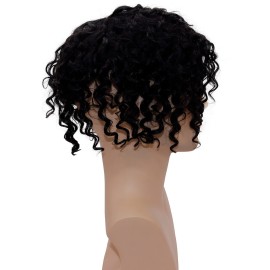 Lishy Curly Toupee for Men 9x6 European Virgin Human Hair Replacement Systems Mens Hairpiece Mono Lace Top with Durable PU Around Medium Light Density 1B Black Color Lishy Curly Toupee for Men 9x6 European Virgin Human Hair Replacement Systems Mens Hairpiece Mono Lace Top with Durable PU Around Medium Light Density 1B Black Color