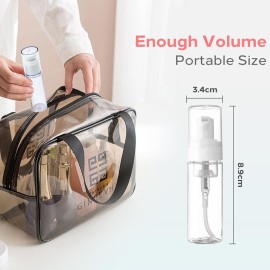 Foam Pump Bottle - SOTICA 2PCS 7OZ Foam Bottle Dispenser Transparent Foaming Soap Dispenser Empty Travel Pump Bottle for Refillable Cosmetic Pump Dispensers Foam Pump Bottle - SOTICA 2PCS 7OZ Foam Bottle Dispenser Transparent Foaming Soap Dispenser Empty Travel Pump Bottle for Refillable Cosmetic Pump Dispensers