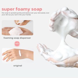 Foam Pump Bottle - SOTICA 2PCS 7OZ Foam Bottle Dispenser Transparent Foaming Soap Dispenser Empty Travel Pump Bottle for Refillable Cosmetic Pump Dispensers Foam Pump Bottle - SOTICA 2PCS 7OZ Foam Bottle Dispenser Transparent Foaming Soap Dispenser Empty Travel Pump Bottle for Refillable Cosmetic Pump Dispensers