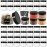 EkkoVla 40 Pack 6 oz Clear Plastic Jars Wide Mouth Round Containers with Black Lids BPA FREE, Empty Multi-use Refillable Storage Jar with Airtight Lid for Cosmetics Beauty Products