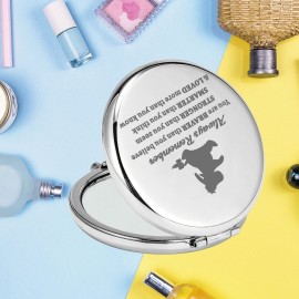 KEYCHIN Donkey Pocket Mirror Donkey Fans Gifts You are Braver Stronger Smarter Than You Think Compact Mirror (Donkey-S)