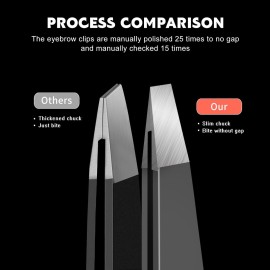 Eyebrow Tweezers for Women ZERNBER Best Precision Tweezers for Men Chin Hair Professional Tweezer for Facial Hair Remover