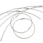 Pawfly 10 Inch Wire Keychain Cable Large Stainless Steel Key Ring Loop Holder for Outdoor Hiking Heavy Duty Connectable Luggage Tag Keeper for Sport and Travel, 20 Pack