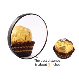10X Magnifying Makeup Mirror with 1 Tweezers Portable Round Mirror 2 Suction Cups Travel Set for Eyebrow Tweezing Blackhead Blemish Removal Bathroom Magnified Cosmetic Mirror (Diameter 4.3 inches) 10X Magnifying Makeup Mirror with 1 Tweezers Portable Round Mirror 2 Suction Cups Travel Set for Eyebrow Tweezing Blackhead Blemish Removal Bathroom Magnified Cosmetic Mirror (Diameter 4.3 inches)