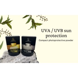 Le Walk Le walk Compact Photoprotective Powder Mineral Sunscreen YVA/UVB, 0.42 Ounce (Pack of 1)