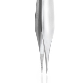 GERMANIKURE Pointed Splinter Tweezers in Leather Case, Ethically Made in Solingen Germany