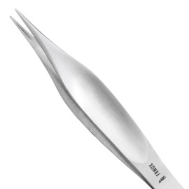 GERMANIKURE Pointed Splinter Tweezers in Leather Case, Ethically Made in Solingen Germany