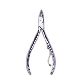 Mundial 735-PR Half Jaw Cuticle Trimmer, Stainless Steel Nipper for Cuticles, Rust Resistant, Super Sharp & Precise, Ergonomic Anti-slip handles