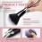 Makeup Brushes, Makeup Brush Set Professional, Travel Makeup Brushes, Premium Synthetic Foundation Powder Concealer Eyeshadow Blush, Face Makeup Brushes with makeup brush bag (Black and silver)
