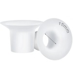 MompMuir 15mm Silicone Flange Inserts Compatible with Momcozy S9 Pro S10 S12 Pro, Paruu P10 P3 R12, TSRETE, kmaier, MomWills, for Spectra S1/S2, Medela Breast Pump, Reduce 24-25mm Tunnel to 15mm, 2pcs