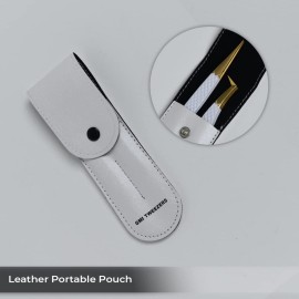 2pcs White Straight and L-Shaped (Boot) Gold Pointed Eyelash Tweezers for Lash Extension - Stainless Steel Precision Tweezers for Volume and Classic Lashes - False Eyelash Extension Kit. 2pcs White Straight and L-Shaped (Boot) Gold Pointed Eyelash Tweezers for Lash Extension - Stainless Steel Precision Tweezers for Volume and Classic Lashes - False Eyelash Extension Kit.