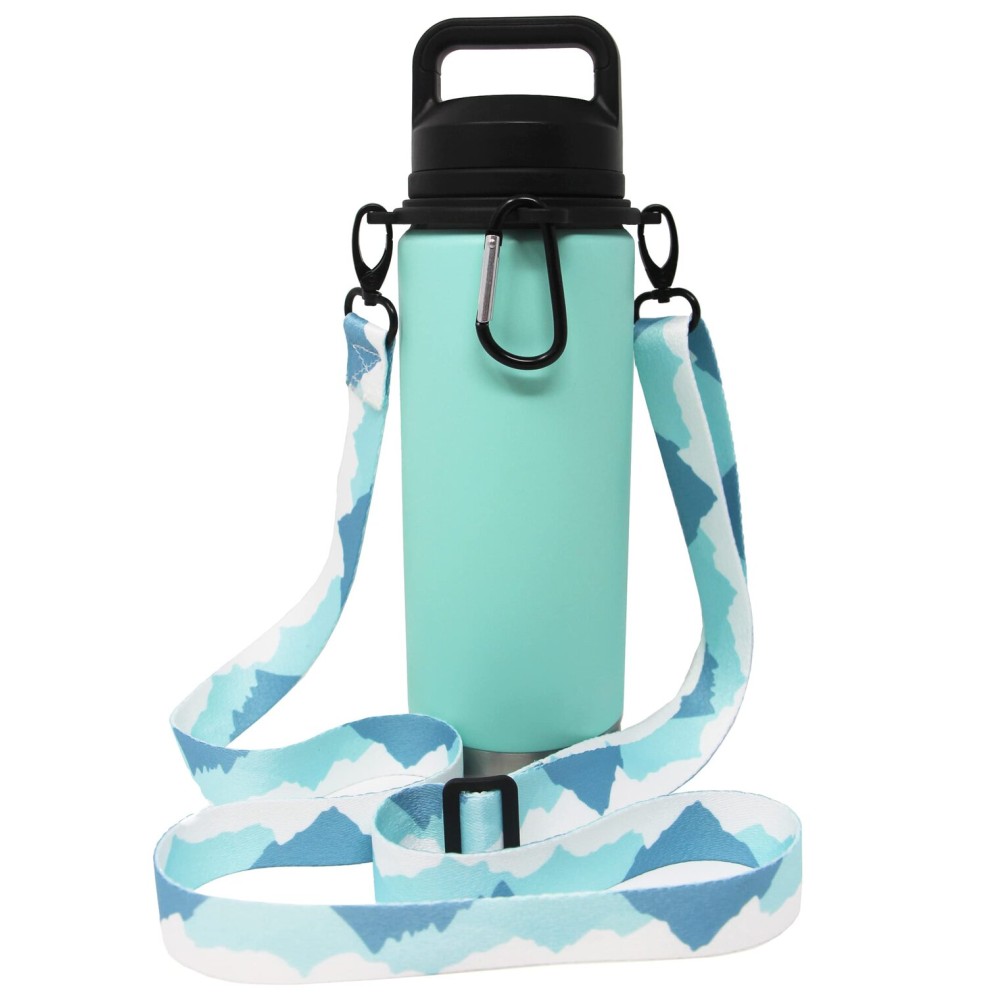 One MissionX Bottle Sling for YETI Rambler, Shoulder Strap Carrier for 64oz 46oz 36oz 26oz 18/12oz Water Bottles, Durable Accessories for Walking & Hiking (Summit, Rambler 12 18 26 36 46 64 oz)