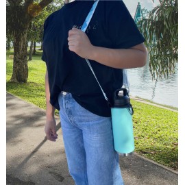 One MissionX Bottle Sling for YETI Rambler, Shoulder Strap Carrier for 64oz 46oz 36oz 26oz 18/12oz Water Bottles, Durable Accessories for Walking & Hiking (Summit, Rambler 12 18 26 36 46 64 oz)