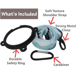 One MissionX Bottle Sling for YETI Rambler, Shoulder Strap Carrier for 64oz 46oz 36oz 26oz 18/12oz Water Bottles, Durable Accessories for Walking & Hiking (Summit, Rambler 12 18 26 36 46 64 oz)