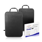 SURDOCA Kick Mats Back Seat Protector for Kids, Leather Car Back Seat Cover for Child, Offers Waterproof Protection of Car Seat Back from Dirt, Mud, Scratches