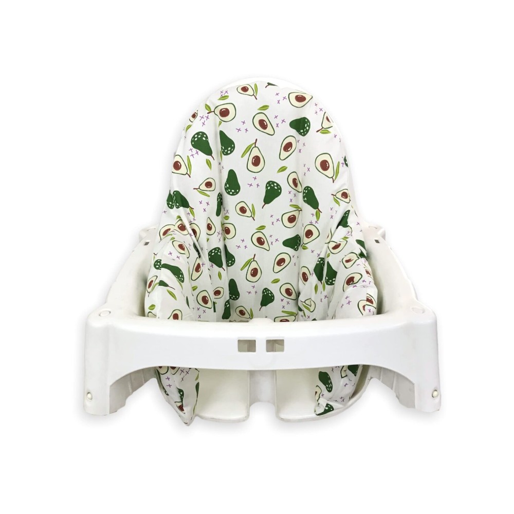 High Chair Cover for IKEA Antilop,Cotton Cover for Inflatable Cushion, Cushion Cover as High Chairs Accessories for Babies and Toddlers, It is Only Cover! (Avocado)