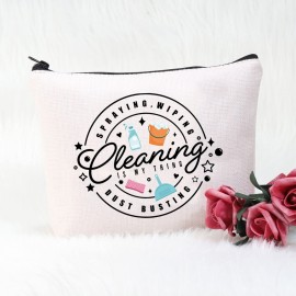 POFULL Cleaning Service Gift Housekeeper Gift Cleaning Equipment Cosmetic Bag (Cleaning bag)