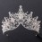 Baroque Queen Crown, Sinide Wedding Crown for Bride Rhinestone Princess Tiara for Women Silver Crown Princess Crystal Headband Tiaras for Girls Wedding Halloween Faire Costume Birthday Hair