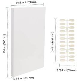 PINGEUI 2 Pack 308 Colors Nail Display Book, Nail Gel Polish Display Chart with 720 Nail Tips, Nail Color Sample Book Nail Gel Color Card Book, for Nail Salon